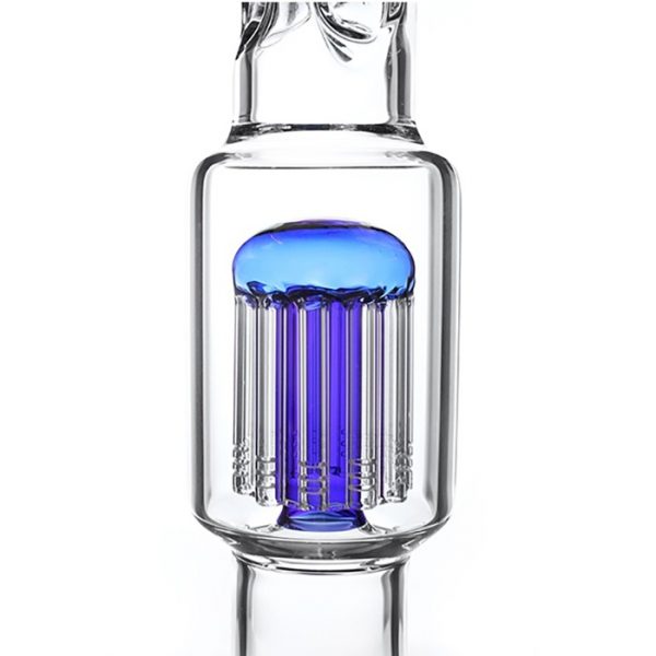 bong heisenberg beaker bubble 12 arm perc blue 4