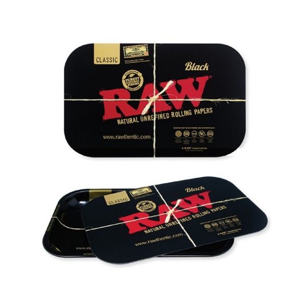 kryshka dlja podnosa raw black magnetic rolling tray cover large 34 x 18 sm 2