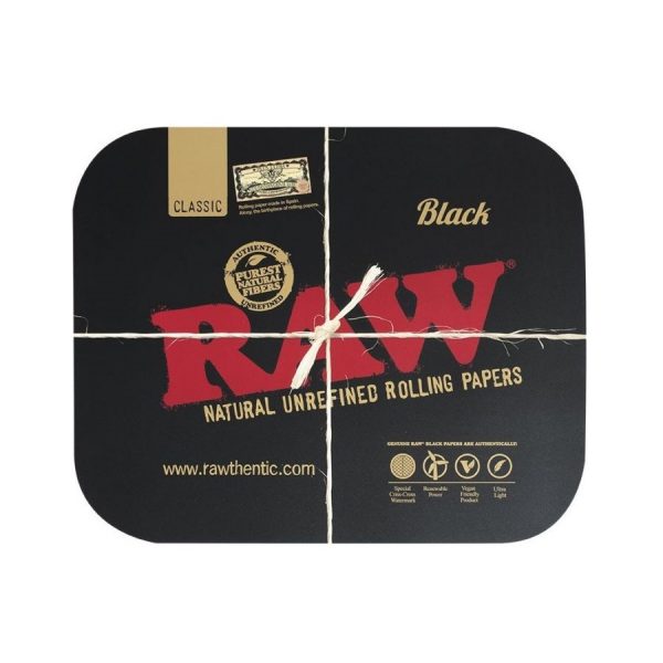 kryshka dlja podnosa raw black magnetic rolling tray cover large 34 x 18 sm
