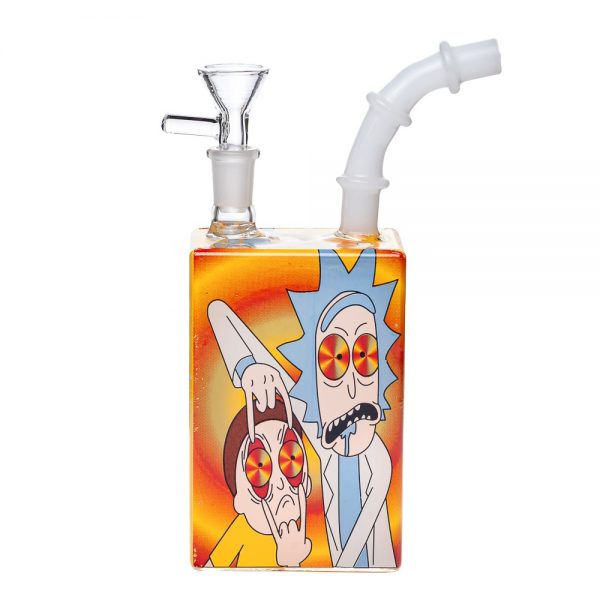 bong rick morty cube mix color v 2