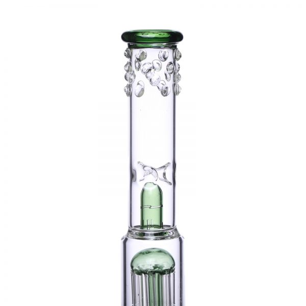 bong tower perc triple green 3