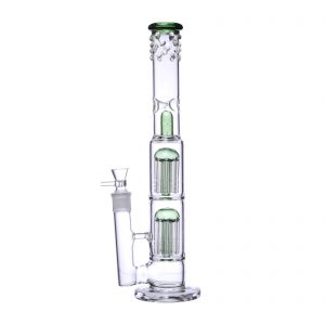 bong tower perc triple green
