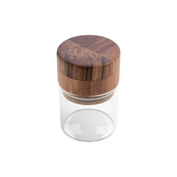 grinder wood glass container 00